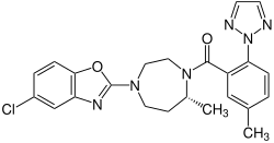 Struktur von Suvorexant