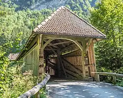 Ansicht von rechter Flussseite (Fahrt­richtung Schwyz)