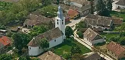 Reformierte Kirche aus der Luft