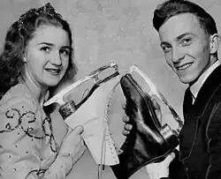 Suzanne Morrow und Wally Diestelmeyer 1948