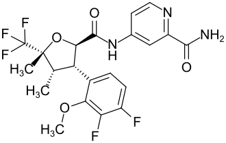 Strukturformel von Suzetrigin