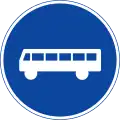 Weg für Linienomnibusse