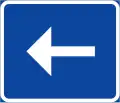 Richtung, linksweisend