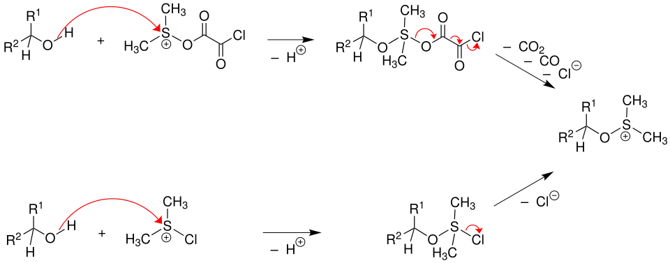 Mechanismus der Swern-Oxidation