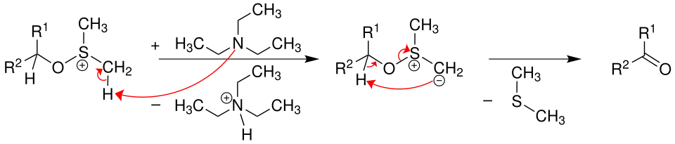 Mechanismus der Swern-Oxidation