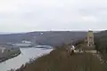 Ausblick vom Turm über Hengsteysee und Kaiser-Wilhelm-Denkmal