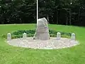 Denkmal mit alten Grenzsteinen in Kruså (Krusau)