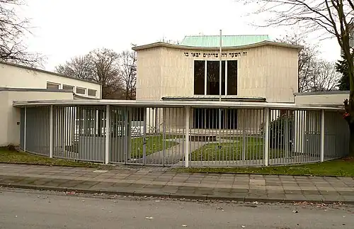 Synagoge in der Haeckelstraße der Jüdischen Gemeinde Hannover im Stadtteil Bult