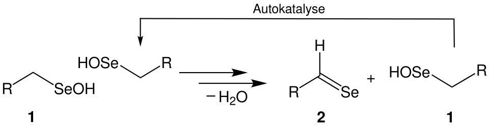 Synthese von Selenoaldehyden aus Selenanaloga von Alkansulfensäuren