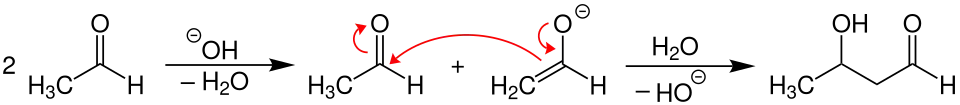 Synthese von 3-Hydroxybutanal