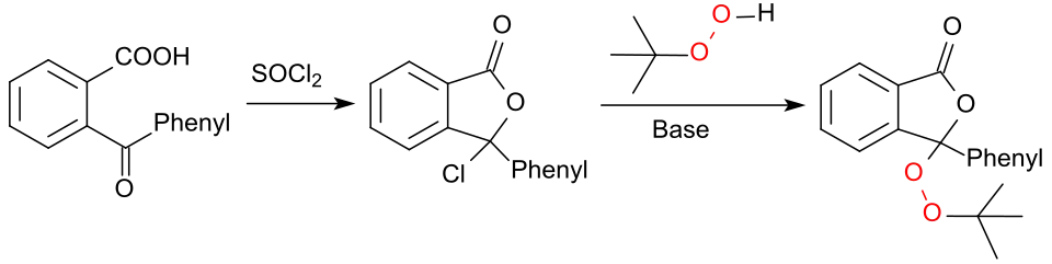 Synthese des Radikalinitiators von 3-tert-Butylperoxy-3-phenylphthalid