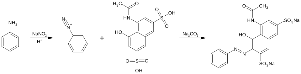 Synthese von Acid Red 1