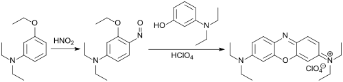 Synthese des Phenoxazinfarbstoffs C.I. Basic Blue 3