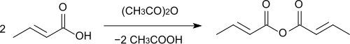 Herstellung von Crotonsäureanhydrid