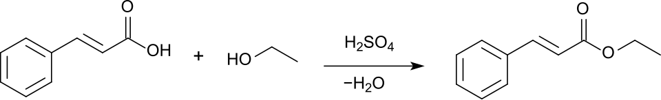 Herstellung von Ethylcinnamat