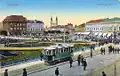 Szt. István Tér, Historische Postkarte, (1914)
