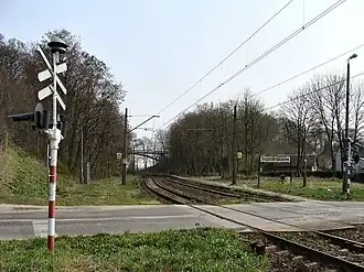 Blick auf den Bahnsteig