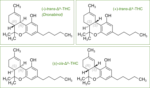 Isomere des THC