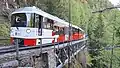 TMB-Triebzug Marguerite 2025 auf dem Viadukt Bois der CM