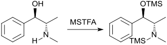 Silylierung von Ephedrin