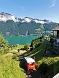 Kurz vor der Bergstation