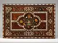 Tischplatte (des vorigen) mit Marqueterie, Pierre Gole, Paris, um 1660 (Louis XIV), Eiche und Obstgehölz mit Schildpatt, Elfenbein, vergoldeter Bronze, Ebenholz und anderen Hölzern, Metropolitan Museum, New York