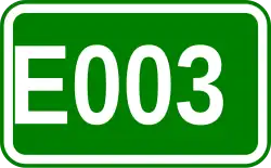 Zeichen der Europastraße 003