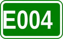 Zeichen der Europastraße 004