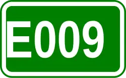Zeichen der Europastraße 009