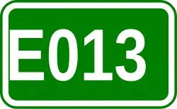 Zeichen der Europastraße 013