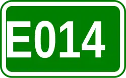 Zeichen der Europastraße 014