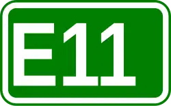 Zeichen der Europastraße 11