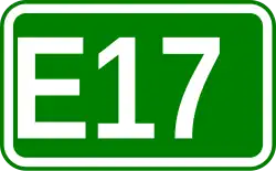Zeichen der Europastraße 17