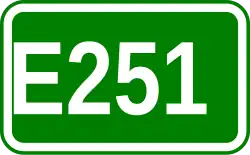 Zeichen der Europastraße 251