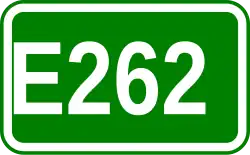 Zeichen der Europastraße 262