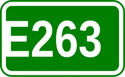 Zeichen der Europastraße 263