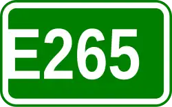 Zeichen der Europastraße 265