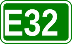 Zeichen der Europastraße 32