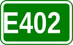 Zeichen der Europastraße 402