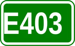Zeichen der Europastraße 403