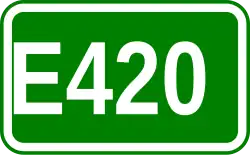 Zeichen der Europastraße 420