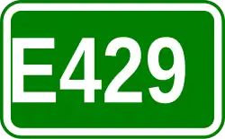 Zeichen der Europastraße 429