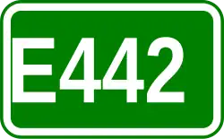 Zeichen der Europastraße 442