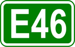 Zeichen der Europastraße 46