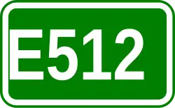 Zeichen der Europastraße 512
