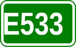 Zeichen der Europastraße 533