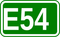 Zeichen der Europastraße 54