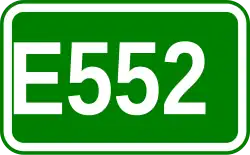 Zeichen der Europastraße 552