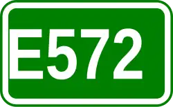 Zeichen der Europastraße 572
