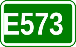 Zeichen der Europastraße 573